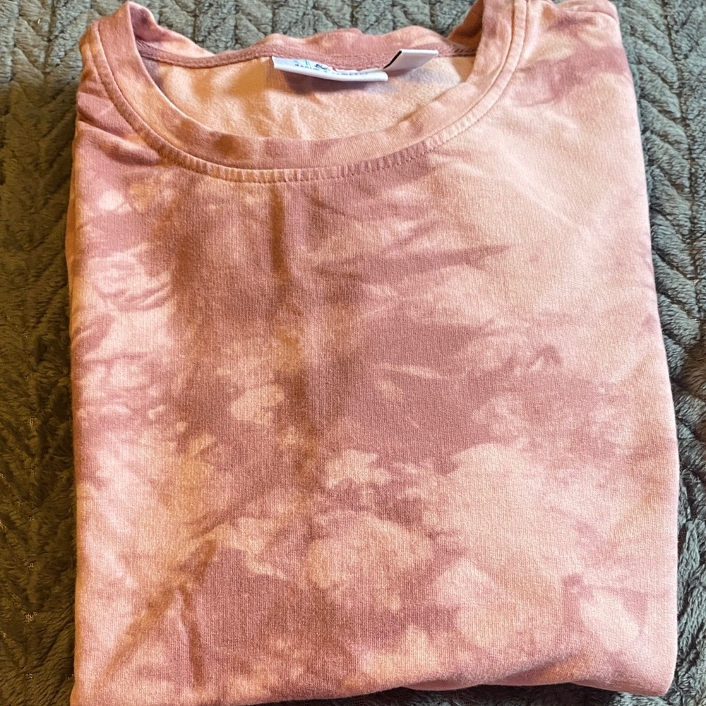 Tie-Dye T-Shirt in Pink and Peach